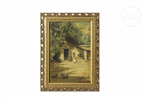 M y Turón（19世纪）《房屋景观》