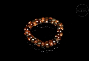 Pulsera de cuentas bicolor
