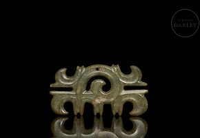 Jade plaque ‘Dragon and Phoenix’, Hongshan culture