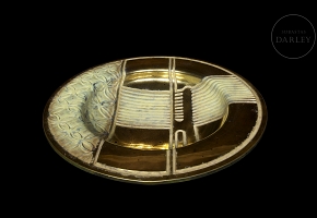Salvatore Polizzi (1971-) ‘Glass Plate with Circles of Life’, 1995