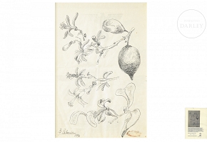 Benjamín Palencia (1894-1980) ‘Lemon Tree Branches’, 1972