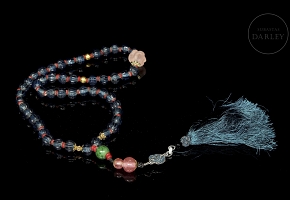 Collar de cuentas de liulí, dinastía Qing