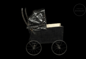 Carrito de paseo para muñeca, España, c.1900-1915