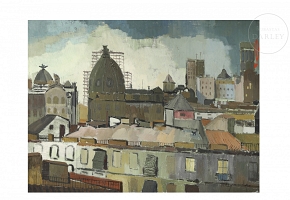 20th century Spanish school ‘Roofs of Madrid’
