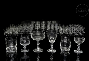 Set of glassware, Germany, 20th century