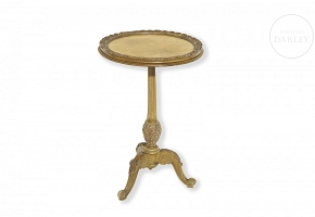 Carved wooden side table, 20th century