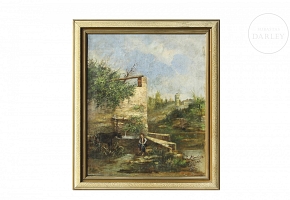 19th-century French school ‘In the Garden’