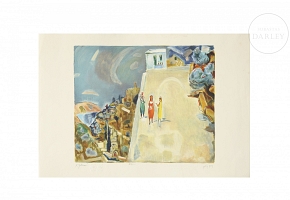 纳胡姆·古特曼（1898-1980）《采法特的女孩们》 Nahum Gutman