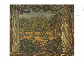 华金·图德拉·伊·佩拉莱 Joaquín Tudela y Perale（1892–1970）《门廊上的日出》