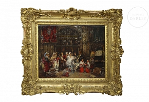 安东尼奥·梅迪纳·塞拉诺 Antonio Medina Serrano（1944）《塞维利亚大教堂的洗礼》