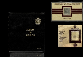 银质邮票册《西班牙邮票史》（1850-1900）
