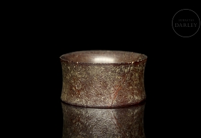 Carved jade hair ornament, Liangzhu Culture