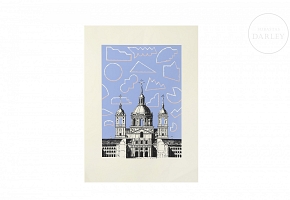 Alfredo Alcain Partearroyo (1936) “Las nubes del Escorial”, 1999