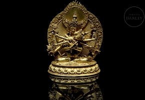 Buda de bronce dorado