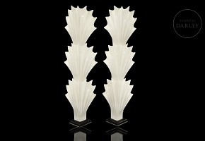 Pair of floor lamps ‘Sea Shells’ by Rougier, circa 1970