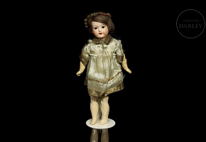 Muñeca de porcelana Armand Marseille, molde clásico 390, Alemania, c. 1910-1920