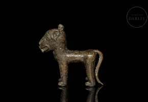 Leopardo de bronce de Benín, Nigeria. s.XIX