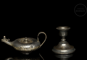 银油灯与银烛台，20世纪