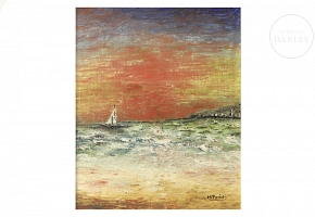 奥尔图尼奥 Ortuño （20世纪）《海上帆船》