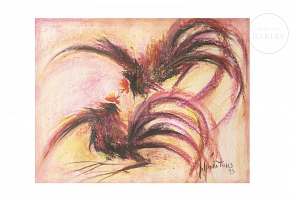 Maria Torres (20th century) ‘Cockfight’, 1993