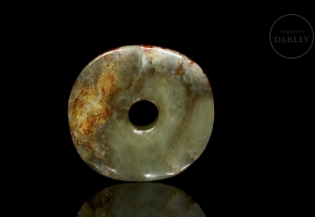 Carved jade pendant ‘Ritual Disc’, Hongshan culture