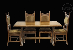 Conjunto de comedor estilo Shapland & Petter, s.XX
