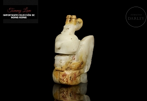 Figura de jade blanco