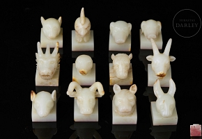 Twelve jade seals ‘Zodiac’, Qing dynasty