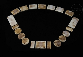 Carved jade belt ornaments, Ming dynasty