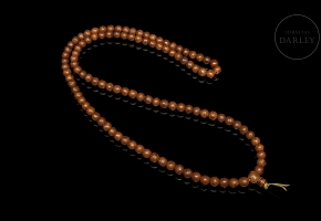 Mala with one hundred and eight seed beads, 20th century