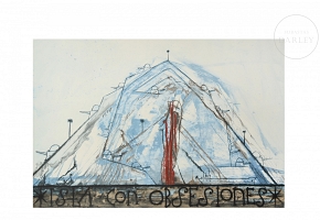 何塞·贝迪亚 José Bedia（1959）《痴迷之岛》，2005年