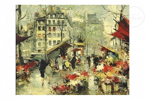 费尔南·克拉韦尔 Fernand Claver（1918-约1961年）《世界主义风景》