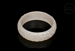 Brazalete de ágata rosa