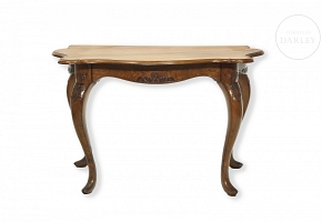 Wall console, following Chippendale models, 20th century