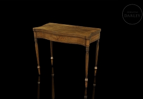 Mesa de juego con incrustaciones estilo Sheraton, EEUU, s.XIX-XX