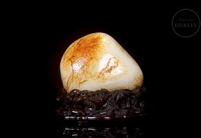 Hetian white jade stone, Qing dynasty
