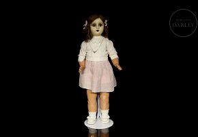 Muñeca andadora mecánica, Florido, España, c. 1920-1922
