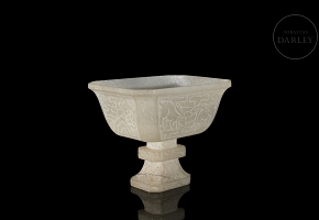 Copa de jade tallada