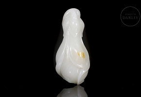 Colgante de jade blanco de Hetian