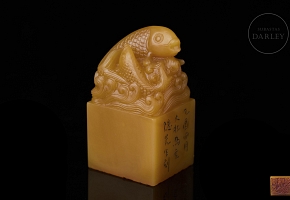 Shoushan seal ‘Pair of carp’, Qing dynasty