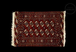 Alfombra oriental rusa de Bokara, s.XX