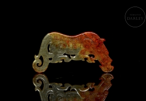 Carved jade plaque ‘Dragon’, Warring States style