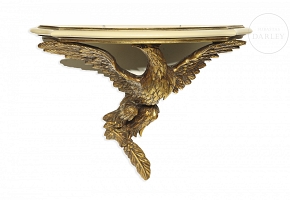Gilded wooden corbel “Eagle,” 20th century