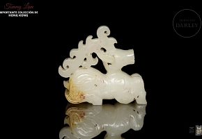 Jade figure “Deer,” Zhou dynasty