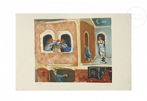 纳胡姆·古特曼（1898-1980）《邻里之战》Nahum Gutman