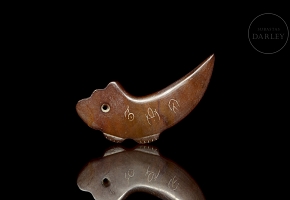 Carved jade figure ‘Animal’, Liangzhu culture