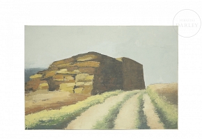 Paloma Rueda Gascó (20th century) ‘Camino de Santiago, Navarra’