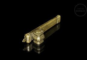 Ottoman travel inkwell with pen holder, 19th century