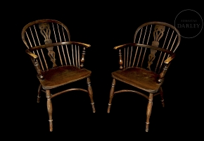Pareja de butacas Windsor, ca. 1860