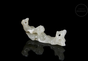 Hetian jade brush holder ‘Gongshi’, Qing dynasty